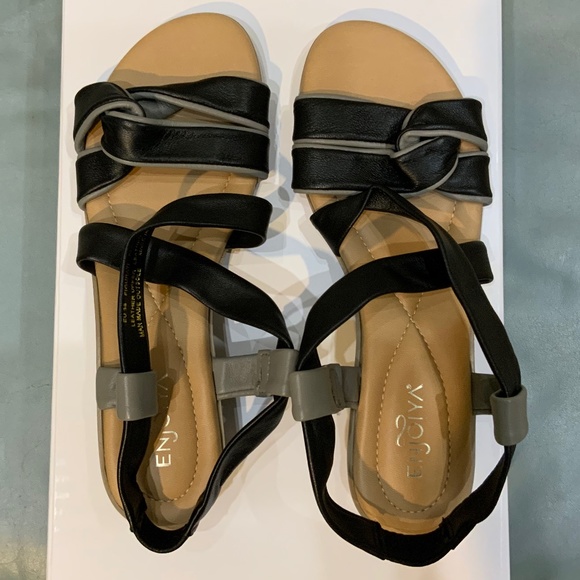 Enjoiya Italian Leather Sandals BRAND NEW - Picture 2 of 5